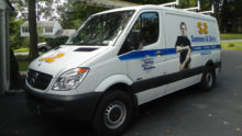 Good Natured HVAC Technician Van
