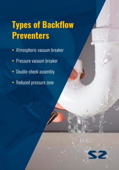 types of backflow preventers