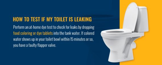 test if toilet is leaking