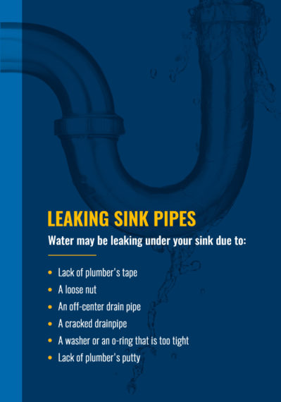 leaking sink pipes