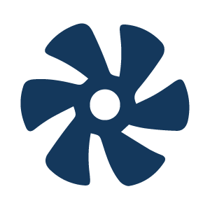 Fan blade icon symbolizing Air Conditioning Services.