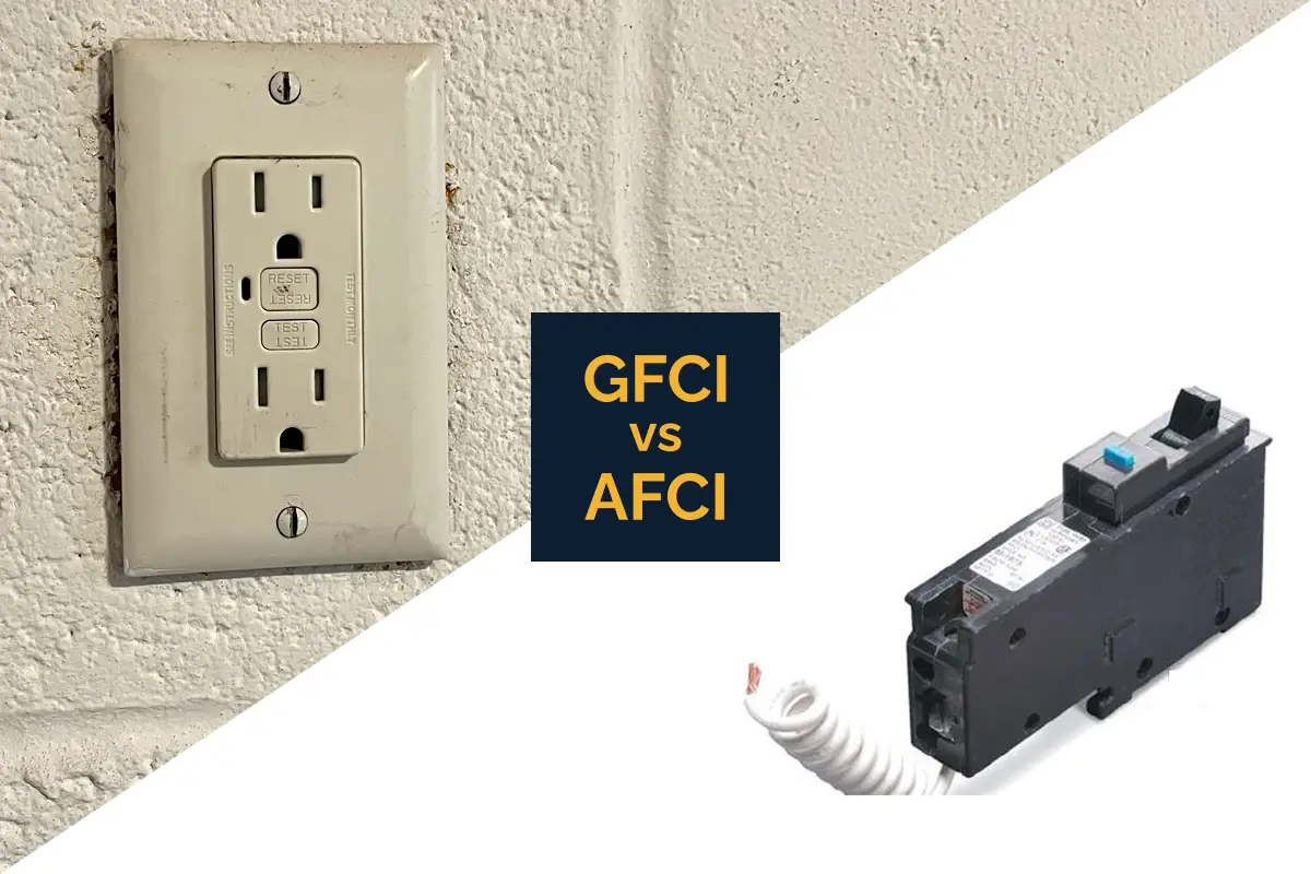 GFCI vs. AFCI vs. Standard Outlets