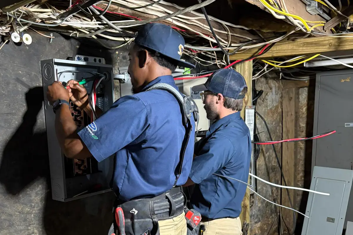 Custom wiring at Summers & Zim's